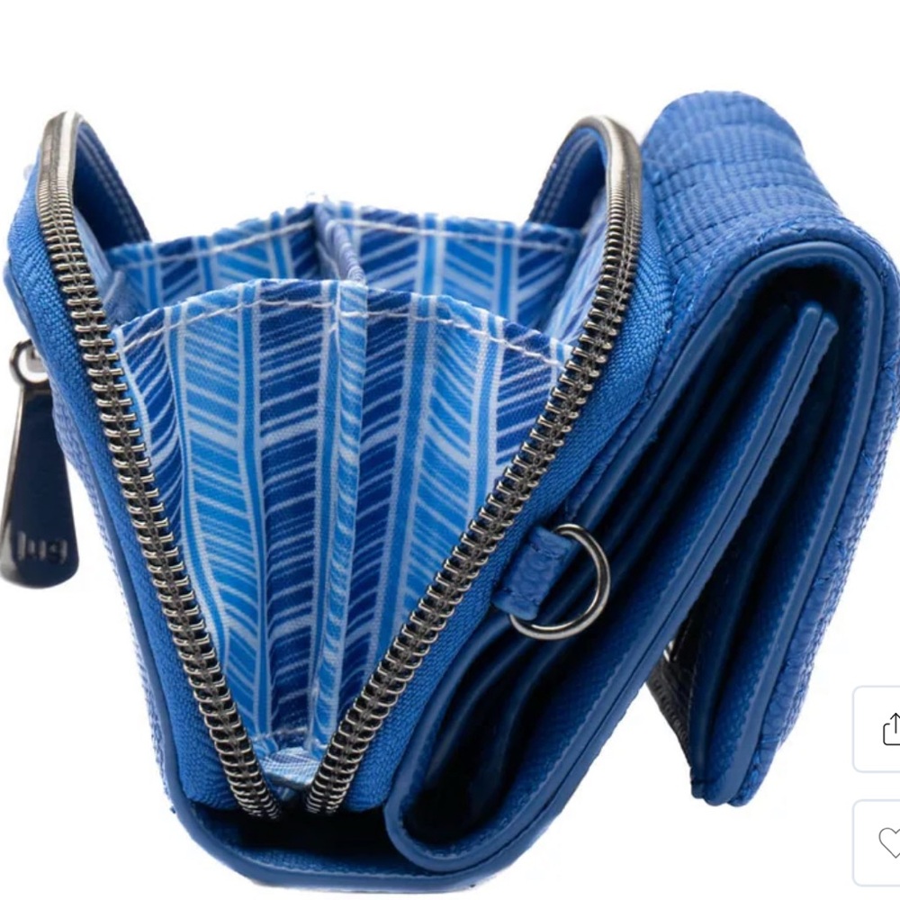 Lug Pedicab Matte Luxe VL RFID Wallet in Sapphire Blue - Picture 3 of 7